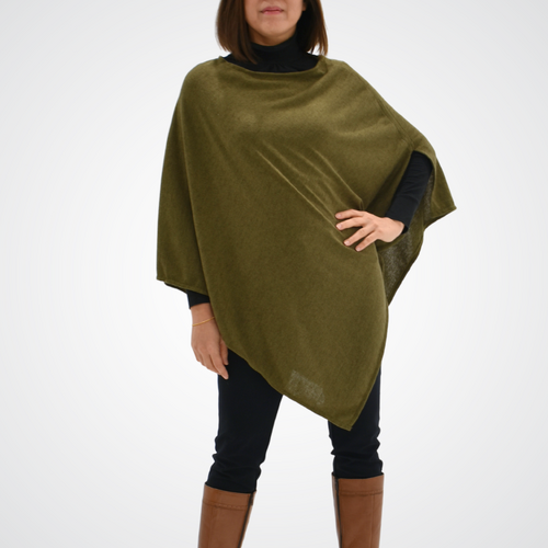 THSP1056: Dark Olive: Pearl Poncho