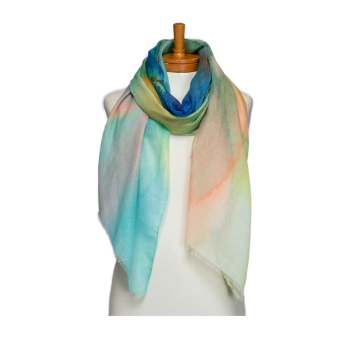 THSS2725: Multicolour: Abstract Artwork Scarf