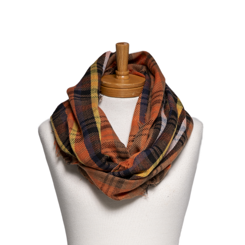 THSSN1151: Autumn: Plaid Infinity Scarf