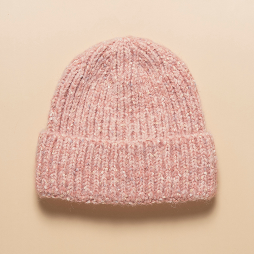 THSBE1011: Rose Pink: Speckle Knit Beanie