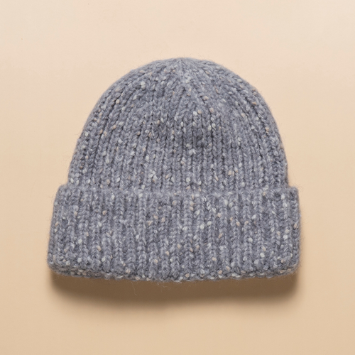 THSBE1012: Grey: Speckle Knit Beanie