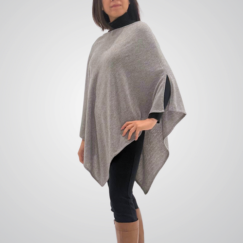 THSP1056: Grey: Pearl Poncho