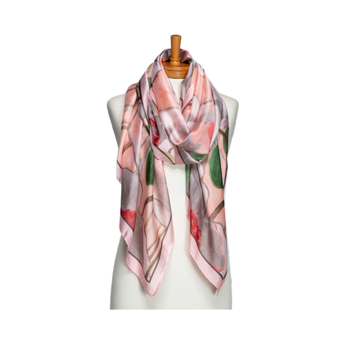 THSS2717: Pastel Pink: Blushing Poppies Scarf